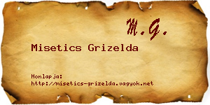 Misetics Grizelda névjegykártya